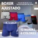 12 Piezas Boxer Caballero Mayoreo Tela Suave Cómodos y Ajustables Económicos Ligeros Modelo Feather - Imagen 3