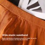 3 unids/pack 100% Boxers antibacterianos de algodón Hombre de doble capa transpirable higroscópico U bolsa ropa interior bragas de moda para Hombre - Imagen 4