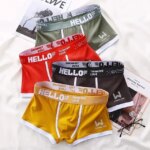 4 Uds Boxer de moda para hombre, ropa interior de verano de seda helada, Boxers sólidos transpirables, pantalones cortos, Cuecas Masculinas, Calzoncillos para hombre, M-3XL - Imagen 5