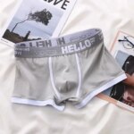 4 Uds Boxer de moda para hombre, ropa interior de verano de seda helada, Boxers sólidos transpirables, pantalones cortos, Cuecas Masculinas, Calzoncillos para hombre, M-3XL - Imagen 6