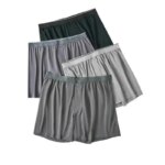 Paquete de 4 pantalones Aro de Modal para hombre, calzoncillos de cintura media para hombre, pantalones de pijama sueltos, Boxers transpirables para hombres