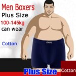 Boxers de talla grande para hombre, pantalones cortos de talla grande de 90-200kg, ropa interior cómoda, tela de algodón completa, alta calidad, 3XL-10XL