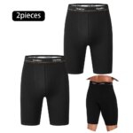 2 unidades de calzoncillos tipo bóxer de algodón negro para hombre, de tejido suave, con pernera larga, diseño clásico, ropa interior masculina de alta calidad, calzoncillos cómodos.