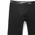 2 unidades de calzoncillos tipo bóxer de algodón negro para hombre, de tejido suave, con pernera larga, diseño clásico, ropa interior masculina de alta calidad, calzoncillos cómodos. - Imagen 6