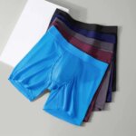 8 Uds. Calzoncillos bóxer de fibra de bambú para hombre, transpirables, de tacto suave, ropa interior masculina con diseño en U convexo, ropa interior masculina anti-enrollamiento - Imagen 2