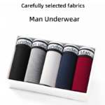 1/4 Uds. Ropa interior para hombre, Boxers de algodón, Boxershorts sólidos transpirables, calzoncillos de talle medio para hombre, pantalones cortos de tendencia para hombre, pantalones cortos para hombre - Imagen 3