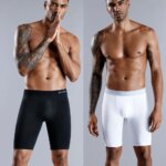 BONITOS - Bóxers Largos para Hombre, Ropa Interior Masculina Suave, Calzoncillos de Algodón Natural, Bóxers Sexys de Primera Marca, Calzoncillos Largos para Hombre - Imagen 5