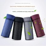 4 unids/lote de bragas para hombre, calzoncillos de seda helada, pantalones cortos transpirables de verano para hombre, Boxers, ropa interior para hombre con agujero de bambú, talla grande 2XL-6XL - Imagen 3