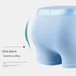 Paquete de 4 Calzoncillos Boxer para Hombre, Ropa Interior de Seda de Hielo, Calzoncillos Frescos y Transpirables, Lencería Sexy Delgada con Diseño en U Convexo, Venta al Por Mayor, Tallas L-6XL - Imagen 3
