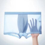 Paquete de 4 Calzoncillos Boxer para Hombre, Ropa Interior de Seda de Hielo, Calzoncillos Frescos y Transpirables, Lencería Sexy Delgada con Diseño en U Convexo, Venta al Por Mayor, Tallas L-6XL - Imagen 2