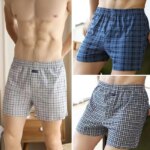 Calzoncillos grandes, pantalones de pijama en casa, pantalones Allo de cintura alta, calzoncillos boxer de talla grande para hombres, pantalones de algodón, todos los boxeadores de cintura alta