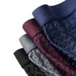 Paquete de 8 Calzoncillos de Bambú para Hombre, Ropa Interior Transpirable de Malla, Diseño 3D con Bolsa en U, Bóxers para Hombre - Imagen 2