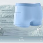 Boxers para hombre, ropa interior para hombre, calzoncillos antibacterianos 3A, Boxer de seda helada para hombre, pantalones cortos, bragas masculinas elásticas transpirables de talla grande L-6XL - Imagen 3
