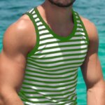 Gran oferta clásica, camiseta sin mangas transpirable, ropa para hombre, camiseta sin mangas para gimnasio a rayas simples, chaleco informal de verano con contraste de Color para hombre - Imagen 3