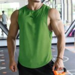 Camiseta sin mangas para hombre, camisa de malla de poliéster, secado rápido, transpirable, entrenamiento, Fitness, baloncesto, novedad de 2024 - Imagen 2