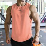 Camiseta sin mangas para hombre, camisa de malla de poliéster, secado rápido, transpirable, entrenamiento, Fitness, baloncesto, novedad de 2024 - Imagen 3