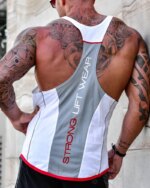 2026 nueva ropa de algodón para Hombre, camiseta sin mangas a la moda, camiseta interior para Hombre, camiseta sin mangas para culturismo, camiseta sin mangas para gimnasio y Fitness - Imagen 4