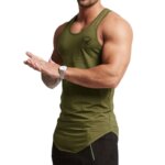 Material de algodón, chaleco deportivo de verano para Fitness, camiseta para hombre, sudadera de fondo cómoda, ropa de entrenamiento