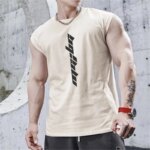 Nuevas camisetas sin mangas deportivas para culturismo, camisetas sin mangas para entrenamiento físico y gimnasios para hombre, camiseta interior holgada de verano para hombre, chaleco para correr para hombre - Imagen 5