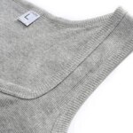 3 unids/lote de camisetas sin mangas de algodón para hombre, chaleco muscular sólido sin mangas, camisetas interiores, ropa de hombre con cuello en U, ropa de gimnasio, camisa sin mangas para mujer - Imagen 5