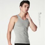 Gran oferta, 3 uds/100% algodón, camiseta sin mangas para hombre, chaleco muscular sólido, camisetas interiores con cuello redondo, ropa de gimnasia, camisetas Whorl - Imagen 3