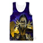 Camiseta sin mangas con estampado 3D para hombre y mujer, chaleco Harajuku de calavera de terror, ropa interior gótica Vintage, ropa de calle V01 - Imagen 4