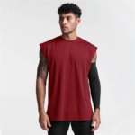 Novedad de verano, chaleco de gimnasio para hombre, camiseta sin mangas deportiva con hombros anchos, camiseta deportiva de algodón de secado rápido, camiseta sin mangas para correr, camisetas para hombre - Imagen 3