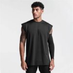 Novedad de verano, chaleco de gimnasio para hombre, camiseta sin mangas deportiva con hombros anchos, camiseta deportiva de algodón de secado rápido, camiseta sin mangas para correr, camisetas para hombre
