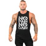 Nueva moda, camisa sin mangas de algodón puro, chaleco, camiseta deportiva para hombre, camiseta interior para hombre, chaleco deportivo para ejercicio de culturismo, Fitness Me - Imagen 3
