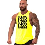 Nueva moda, camisa sin mangas de algodón puro, chaleco, camiseta deportiva para hombre, camiseta interior para hombre, chaleco deportivo para ejercicio de culturismo, Fitness Me - Imagen 4