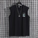 Chaleco de talla grande, camisetas sin mangas para hombre 9XL 10XL 12XL 100-170KG, camiseta sin mangas de verano, camisetas 100% de algodón de gran tamaño, ropa para hombre de talla grande - Imagen 5
