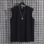 Chaleco de talla grande, camisetas sin mangas para hombre 9XL 10XL 12XL 100-170KG, camiseta sin mangas de verano, camisetas 100% de algodón de gran tamaño, ropa para hombre de talla grande - Imagen 3