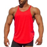 Camiseta de algodón 100% para hombre, chaleco sin mangas para entrenamiento de culturismo, gimnasio, Fitness - Imagen 5