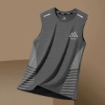 Camiseta Deportiva de Verano para Hombre, de Secado Rápido, Transpirable, sin Mangas, para Entrenamiento, con Hombros Anchos, que Absorbe el Sudor - Imagen 3