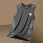 Camiseta Deportiva de Verano para Hombre, de Secado Rápido, Transpirable, sin Mangas, para Entrenamiento, con Hombros Anchos, que Absorbe el Sudor - Imagen 6
