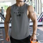 Chaleco deportivo transpirable de secado rápido para hombre, talla europea, con estampado, cuello redondo, para fitness y baloncesto. - Imagen 2