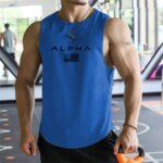 Chaleco deportivo transpirable de secado rápido para hombre, talla europea, con estampado, cuello redondo, para fitness y baloncesto. - Imagen 5