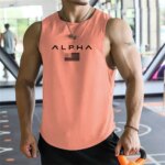 Chaleco deportivo transpirable de secado rápido para hombre, talla europea, con estampado, cuello redondo, para fitness y baloncesto. - Imagen 6