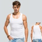 Ropa masculina de talla grande de verano, camisetas sin mangas 100% de algodón puro, camiseta de Fitness sin mangas, chaleco elástico de culturismo para hombres y mujeres - Imagen 2