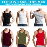 Camisetas sin mangas para hombre, chaleco liso de algodón 100%, camisetas sin mangas transpirables para hombre, camiseta interior informal ajustada para gimnasio y correr, regalo para hombre - Imagen 2