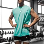 Nueva camiseta sin mangas deportiva de verano para hombre, transpirable, de malla suelta, para entrenamiento, de secado rápido, chaleco, ropa deportiva masculina - Imagen 3