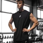 Nueva camiseta sin mangas deportiva de verano para hombre, transpirable, de malla suelta, para entrenamiento, de secado rápido, chaleco, ropa deportiva masculina