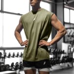 Nueva camiseta sin mangas deportiva de verano para hombre, transpirable, de malla suelta, para entrenamiento, de secado rápido, chaleco, ropa deportiva masculina - Imagen 2