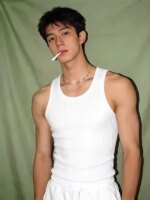 Camiseta Deportiva sin Mangas con Nervaduras Gruesas Blancas para Hombre, Estilo Americano, para Verano, Moldeadora y Muscula...