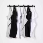 Camiseta sin mangas de verano para hombre, chaleco, ropa, camisetas de compresión de Color sólido, camisetas informales de culturismo, camisetas interiores, camiseta gris para hombre - Imagen 2