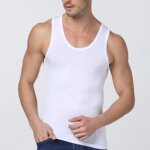 Camiseta sin mangas de verano para hombre, chaleco, ropa, camisetas de compresión de Color sólido, camisetas informales de culturismo, camisetas interiores, camiseta gris para hombre - Imagen 3