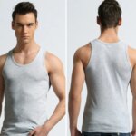 BROWON-camiseta interior de algodón 100% para hombre, chaleco sin mangas de alta calidad para Fitness y musculación - Imagen 5