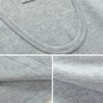 BROWON-camiseta interior de algodón 100% para hombre, chaleco sin mangas de alta calidad para Fitness y musculación - Imagen 6