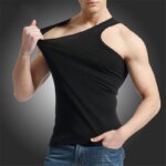 BROWON-camiseta interior de algodón 100% para hombre, chaleco sin mangas de alta calidad para Fitness y musculación