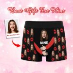 Bóxers Personalizados para el Día de San Valentín para Hombres, Ropa Interior Masculina Personalizada, Calzoncillos Bóxer con Caras Divertidas, Regalo para Novio o Esposo